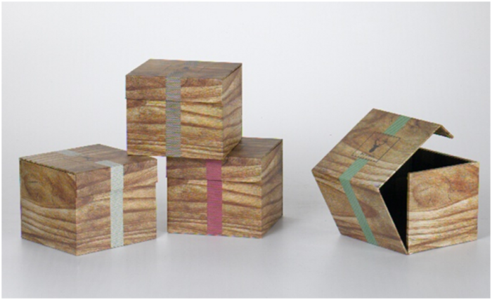 Wood Pattern Cardboard Box